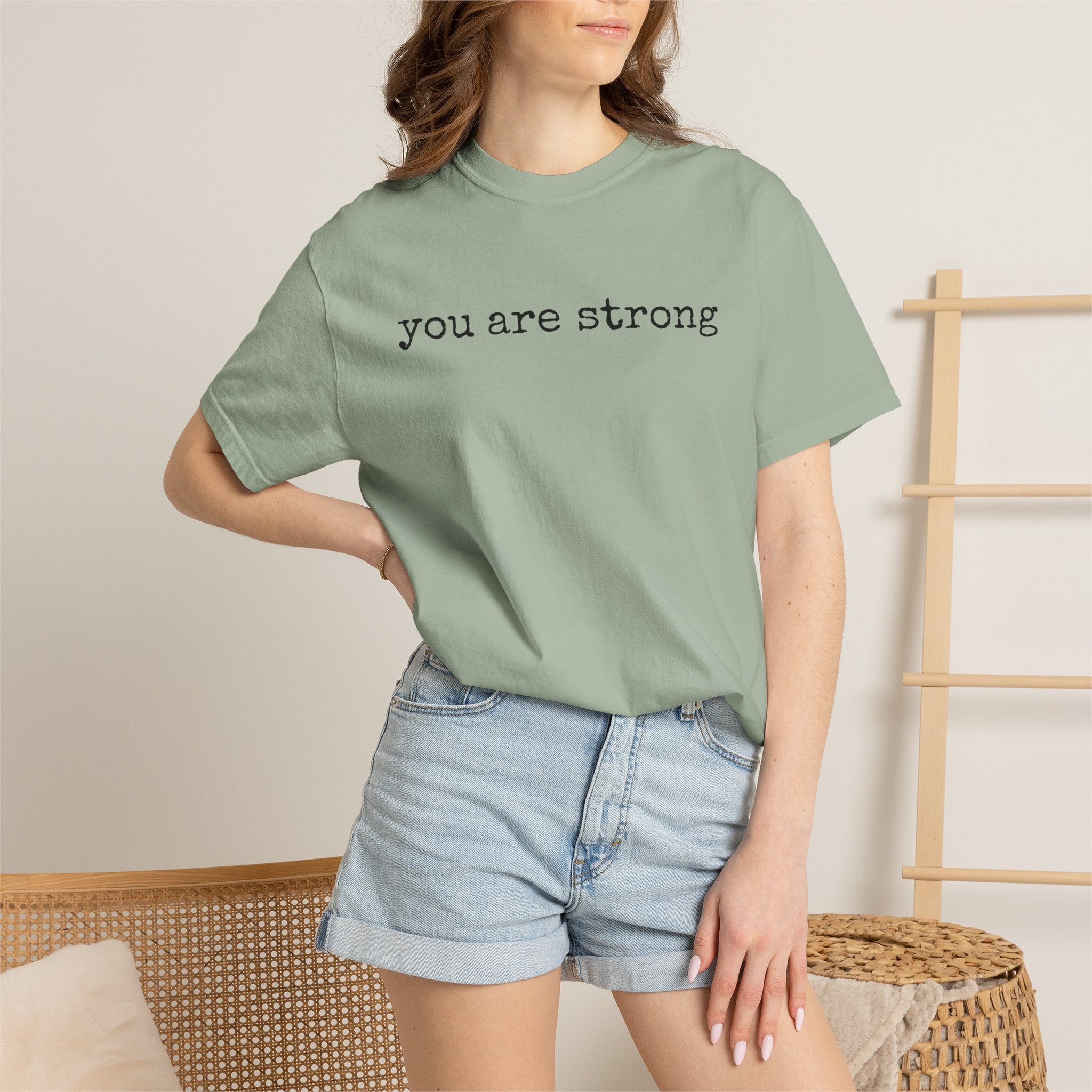 you are strong T-shirt | Inspirational Minimalist Text Tee