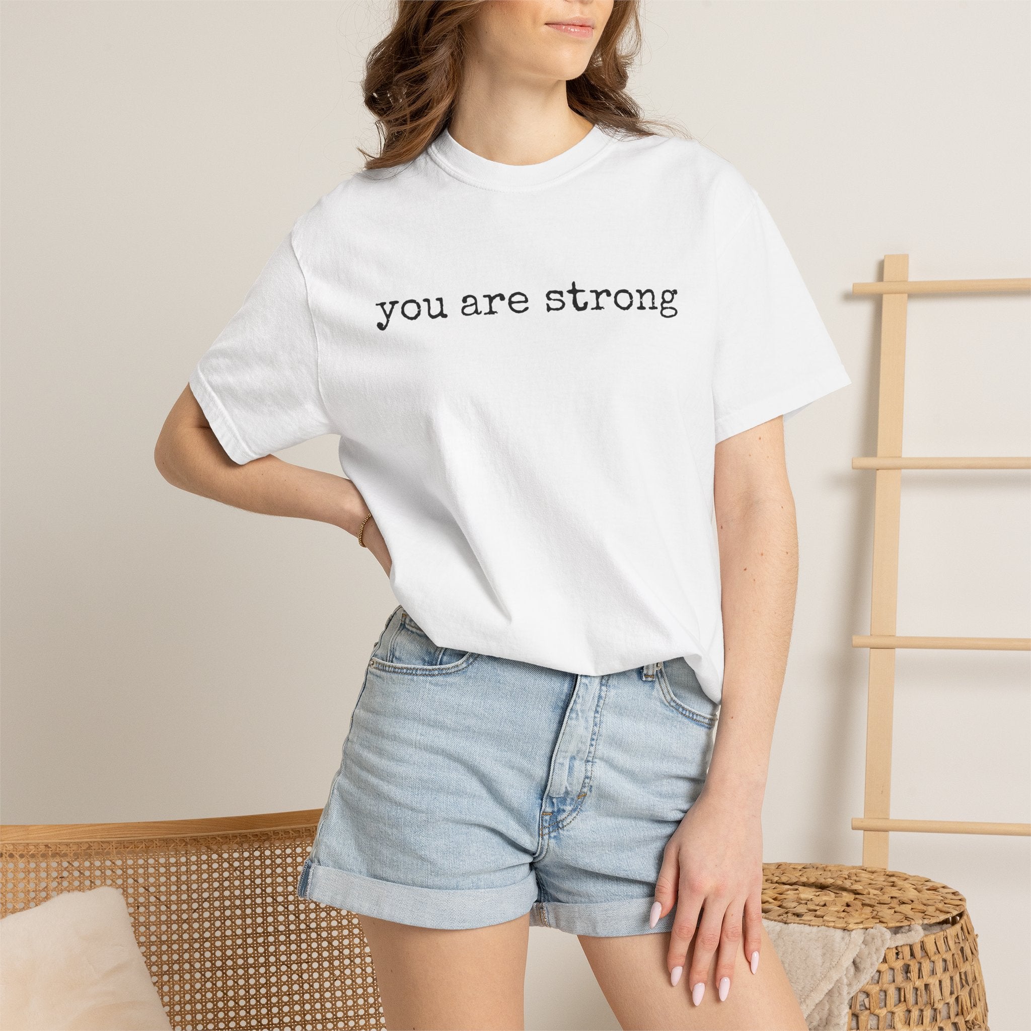 you are strong T-shirt | Inspirational Minimalist Text Tee