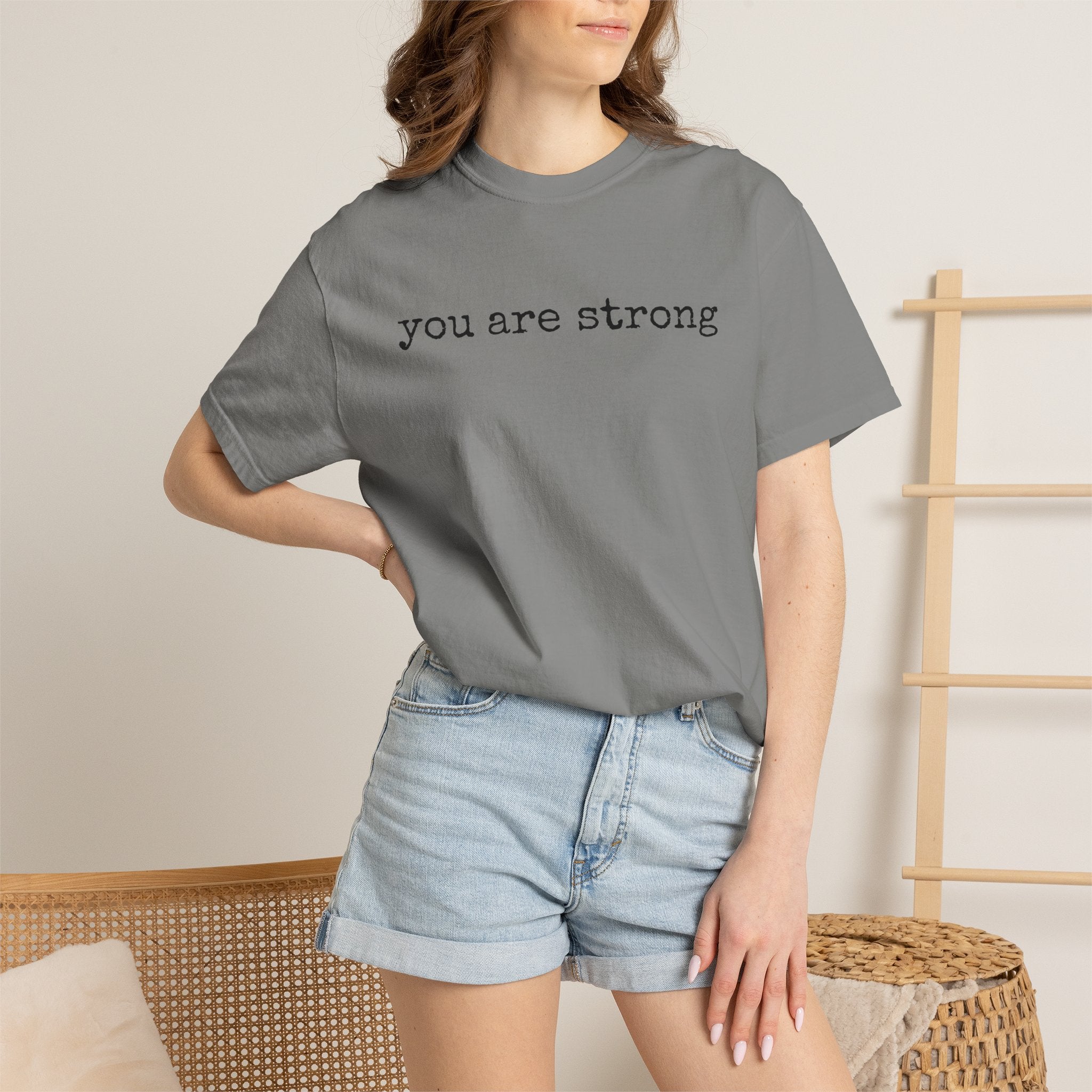 you are strong T-shirt | Inspirational Minimalist Text Tee