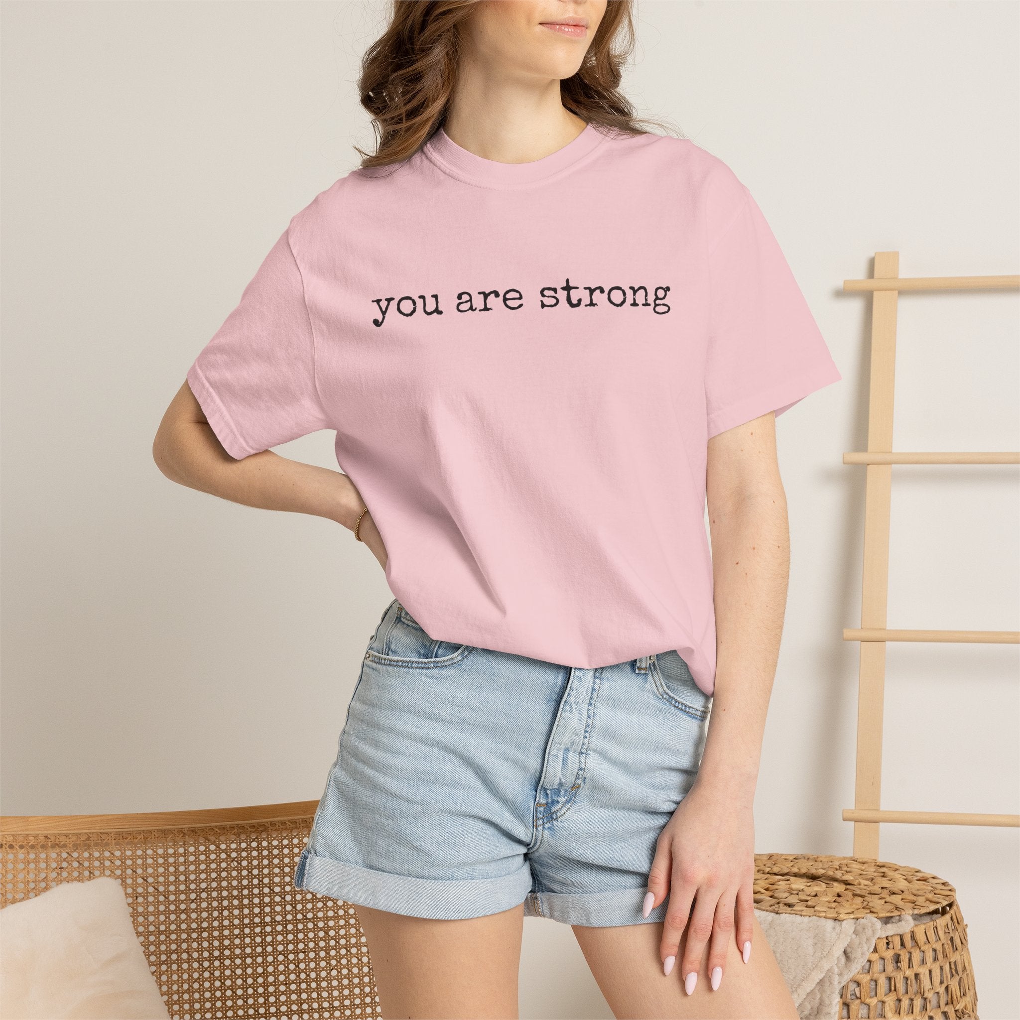 you are strong T-shirt | Inspirational Minimalist Text Tee