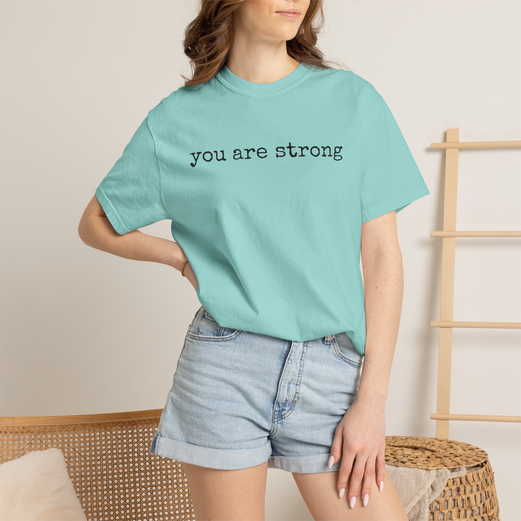 you are strong T-shirt | Inspirational Minimalist Text Tee