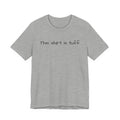 This shirt is tuff tee | Funny text shirt, Minimal script design